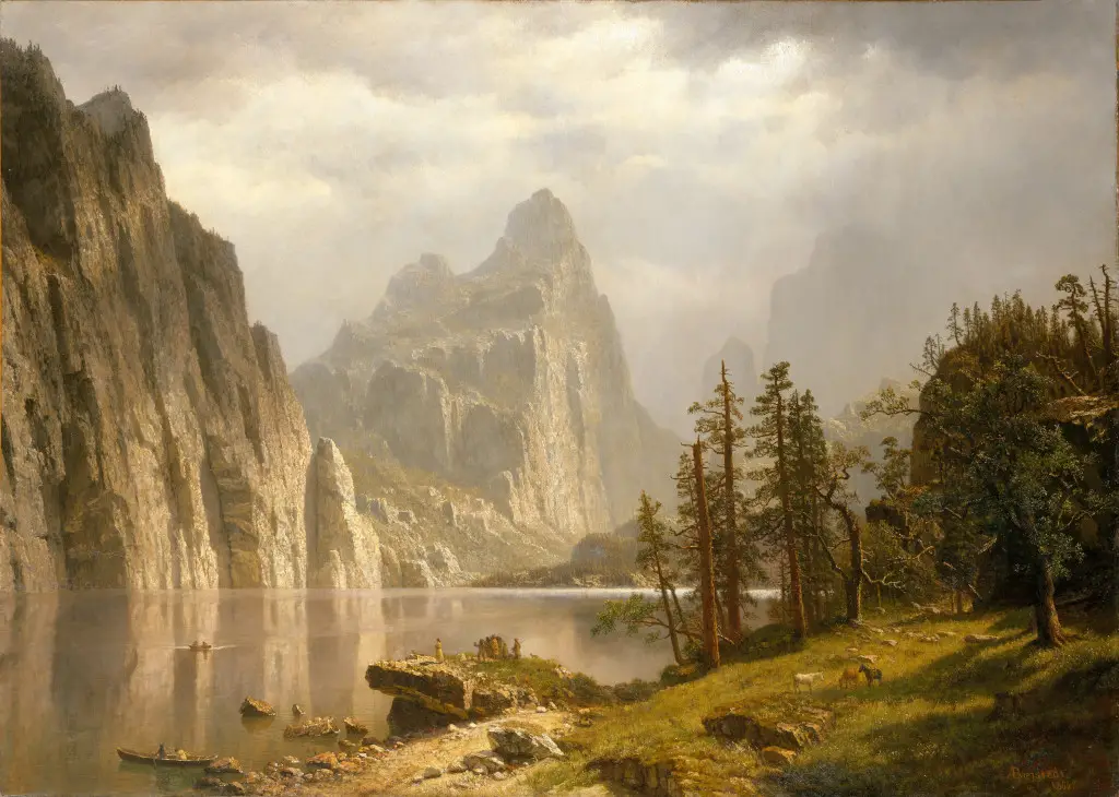 Merced River, Yosemite Valley in Detail Albert Bierstadt